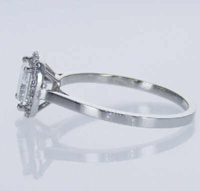 Ready to Ship.1.02 D VS2 Princess solitaire engagement ring, In - 14K White Yellow and Rose gold.