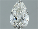 Natural Diamond 0.62 Carats, Pear with  Cut, I Color, VVS2 Clarity and Certified by GIA