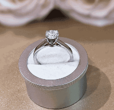 Ready to ship, 1.07 carat Round  E SI2 ,eye clean,Solitaire engagement ring