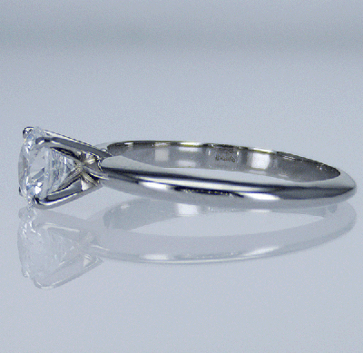 Ready to ship 0.71 carat F VS2 Ideal-Cut. In 14k white Gold