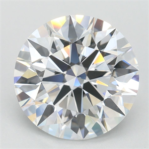 Picture of Lab Grown Diamond 3.02 Carats, Round with Ideal Cut, D Color, VVS1 Clarity and Certified by IGI