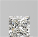 Natural Diamond 0.73 Carats, Princess with  Cut, J Color, VS2 Clarity and Certified by GIA