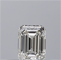 Natural Diamond 0.23 Carats, Emerald with  Cut, G Color, IF Clarity and Certified by GIA
