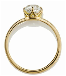 Picture of Vintage replica low profile solitaire engagement ring
