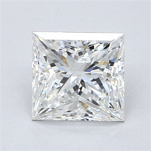 Picture of Natural Diamond 1.71 Carats, Princess with  Cut, G Color, SI2 Clarity and Certified by GIA