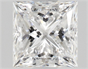 Natural Diamond 0.81 Carats, Princess with  Cut, D Color, VVS2 Clarity and Certified by GIA