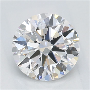 Picture of Lab Grown Diamond 1.06 Carats, Round with Excellent Cut, D Color, FL Clarity and Certified by GIA