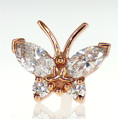 Diamante Mariposa Marquesa 0,26 ct diamantes
