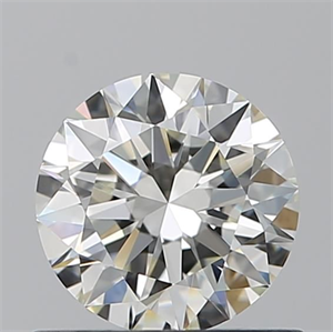 Picture of Natural Diamond 0.73 Carats, Round with Excellent Cut, J Color, VVS2 Clarity and Certified by GIA