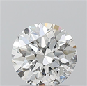 Natural Diamond 1.02 Carats, Round with Excellent Cut, F Color, I1 Clarity and Certified by GIA