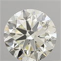 Natural Diamond 0.70 Carats, Round with Very Good Cut, K Color, VS1 Clarity and Certified by IGI