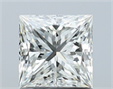 Natural Diamond 1.06 Carats, Princess with  Cut, I Color, VVS2 Clarity and Certified by GIA