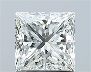 Picture of Natural Diamond 1.06 Carats, Princess with  Cut, I Color, VVS2 Clarity and Certified by GIA