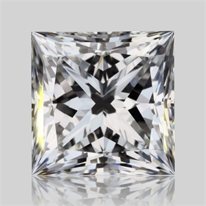 Picture of Natural Diamond 2.04 Carats, Princess with  Cut, D Color, VVS1 Clarity and Certified by GIA