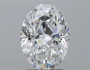 Foto Diamante Natural 2.01 quilates, Ovalado , Color D, claridad SI2 y certificado GIA de