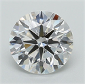 Lab Grown Diamond 1.31 Carats, Round with Ideal Cut, D Color, VS1 Clarity and Certified by IGI