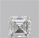 Natural Diamond 0.90 Carats, Asscher with  Cut, I Color, SI1 Clarity and Certified by GIA