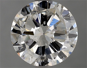 Picture of Natural Diamond 1.12 Carats, Round with Fair Cut, G Color, SI2 Clarity and Certified by HRD