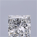 Natural Diamond 0.73 Carats, Princess with  Cut, G Color, VVS2 Clarity and Certified by GIA