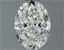 Natural Diamond 0.90 Carats, Oval with  Cut, H Color, VS1 Clarity and Certified by IGI
