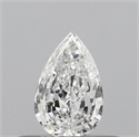 Natural Diamond 0.23 Carats, Pear with  Cut, F Color, SI2 Clarity and Certified by IGI