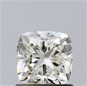 Natural Diamond 0.91 Carats, Cushion with  Cut, J Color, VVS2 Clarity and Certified by GIA