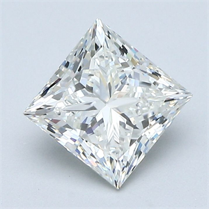Picture of Natural Diamond 1.51 Carats, Princess with  Cut, I Color, VS2 Clarity and Certified by GIA