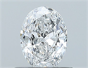 Natural Diamond 0.41 Carats, Oval with  Cut, D Color, VVS1 Clarity and Certified by GIA