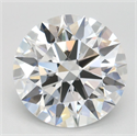 Lab Grown Diamond 2.95 Carats, Round with Ideal Cut, D Color, VVS1 Clarity and Certified by IGI