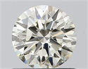 Natural Diamond 0.80 Carats, Round with Excellent Cut, J Color, VVS1 Clarity and Certified by IGI