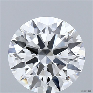 Picture of Lab Grown Diamond 3.04 Carats, Round with Ideal Cut, D Color, VVS2 Clarity and Certified by IGI