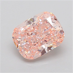 Picture of Lab Grown Diamond 3.74 Carats, CUSHION MODIFIED with  Cut, Fancy Intense Pink Color, VVS2 Clarity and Certified by IGI