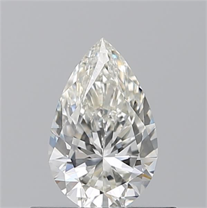 Picture of Natural Diamond 0.50 Carats, Pear with  Cut, H Color, VVS2 Clarity and Certified by GIA