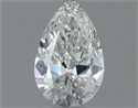 Natural Diamond 0.60 Carats, Pear with  Cut, I Color, SI1 Clarity and Certified by GIA