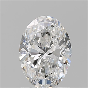 Picture of Natural Diamond 1.21 Carats, Oval with  Cut, E Color, SI2 Clarity and Certified by GIA