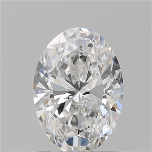 Picture of Natural Diamond 1.21 Carats, Oval with  Cut, E Color, SI2 Clarity and Certified by GIA