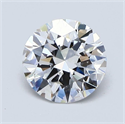 Diamante Natural 1.21 quilates, Redondo , Color E, claridad VVS1 y certificado GIA