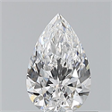 Natural Diamond 0.54 Carats, Pear with  Cut, E Color, VS1 Clarity and Certified by GIA