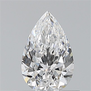 Picture of Natural Diamond 0.54 Carats, Pear with  Cut, E Color, VS1 Clarity and Certified by GIA