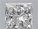 Natural Diamond 1.50 Carats, Princess with  Cut, F Color, VS1 Clarity and Certified by GIA
