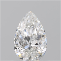 Diamante Natural 0.63 quilates, De pera , Color G, claridad VVS2 y certificado GIA