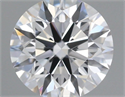 Lab Grown Diamond 0.71 Carats, Round with Ideal Cut, D Color, IF Clarity and Certified by IGI