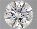 Del inventario de diamantes de laboratorio, 1.55 quilates, Redondo , Color F, claridad VVS2 y certificado IGI