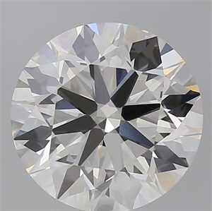 Picture of Lab Grown Diamond 4.01 Carats, Round with Ideal Cut, G Color, VVS2 Clarity and Certified by IGI