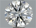 Lab Grown Diamond 1.01 Carats, Round with Ideal Cut, D Color, VVS1 Clarity and Certified by IGI