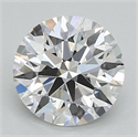 Lab Grown Diamond 1.04 Carats, Round with Ideal Cut, D Color, VVS1 Clarity and Certified by IGI