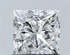 Picture of Natural Diamond 1.00 Carats, Princess with  Cut, H Color, VS1 Clarity and Certified by GIA