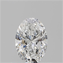 Natural Diamond 0.50 Carats, Oval with  Cut, E Color, VS2 Clarity and Certified by GIA