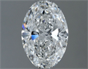 Natural Diamond 1.00 Carats, Oval with  Cut, F Color, SI2 Clarity and Certified by GIA