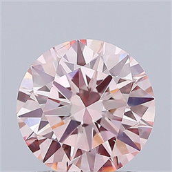 Picture of Lab Grown Diamond 1.35 Carats, Round with Excellent Cut, Fancy Intense Pink Color, VS1 Clarity and Certified by IGI